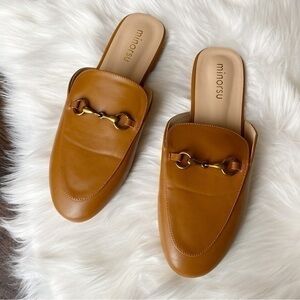 Tan loafers